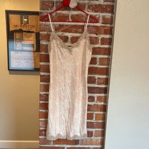 Ralph Lauren Paisley Slip Dress baby pink